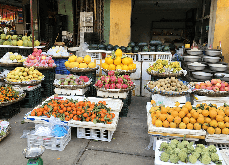 Trái cây tươi chợ Nại Ninh Thuận