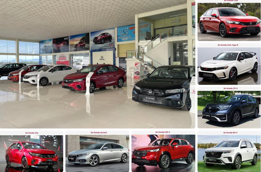 Các dòng xe cao cấp tại Showroom Honda Ninh Thuận