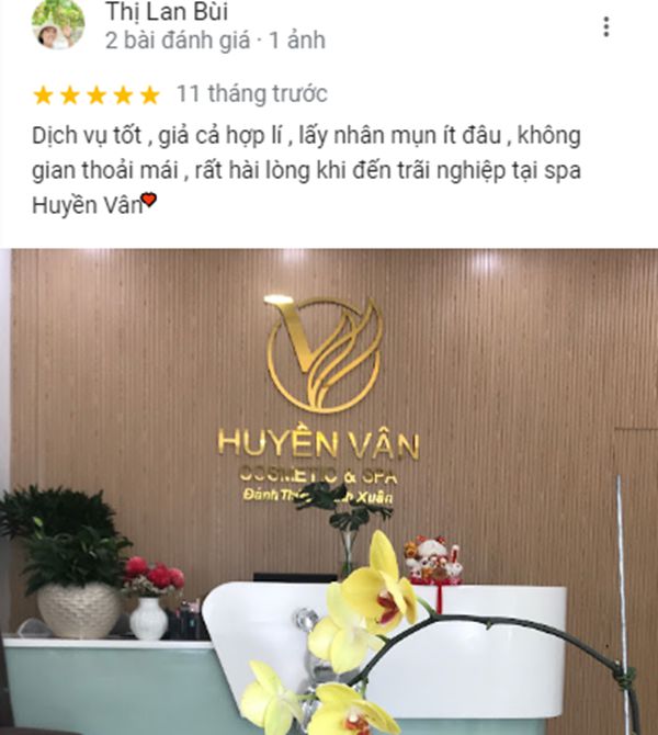 Đánh giá của khách hàng về dịch vụ Huyền Vân Spa