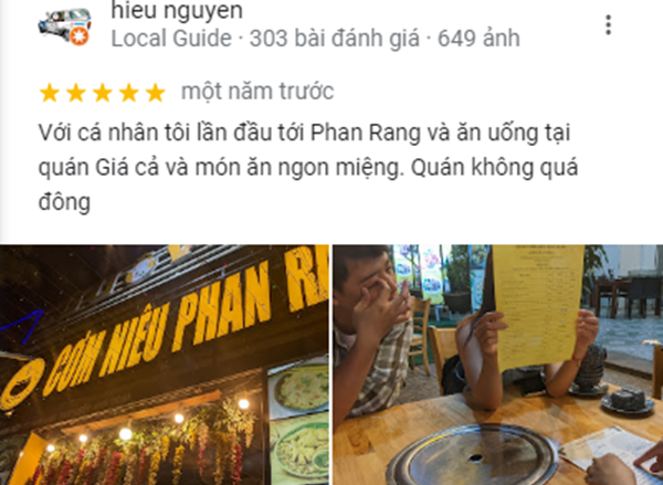 Một số đánh giá từ thực khách về nhà hàng Cừu Ô Vương