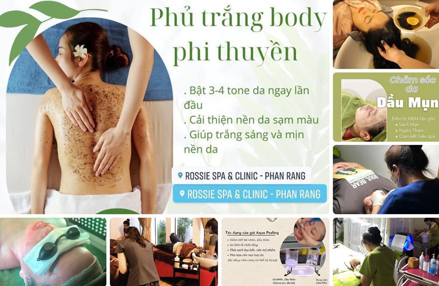 Các dịch vụ tại thẩm mỹ viện Rossie Spa & Clinic - Phan Rang