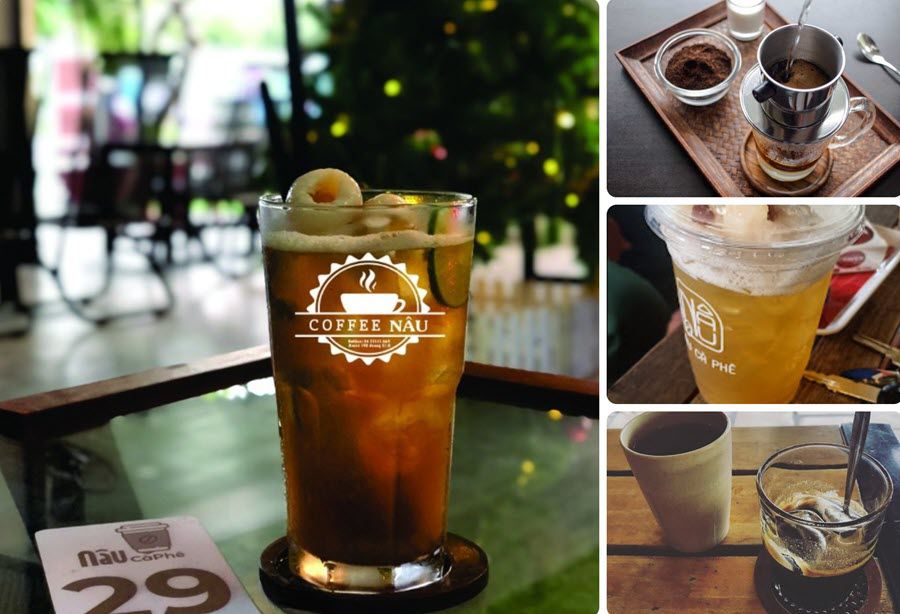 Menu đồ uống vô cùng đa dạng tại quán cafe Nâu 1