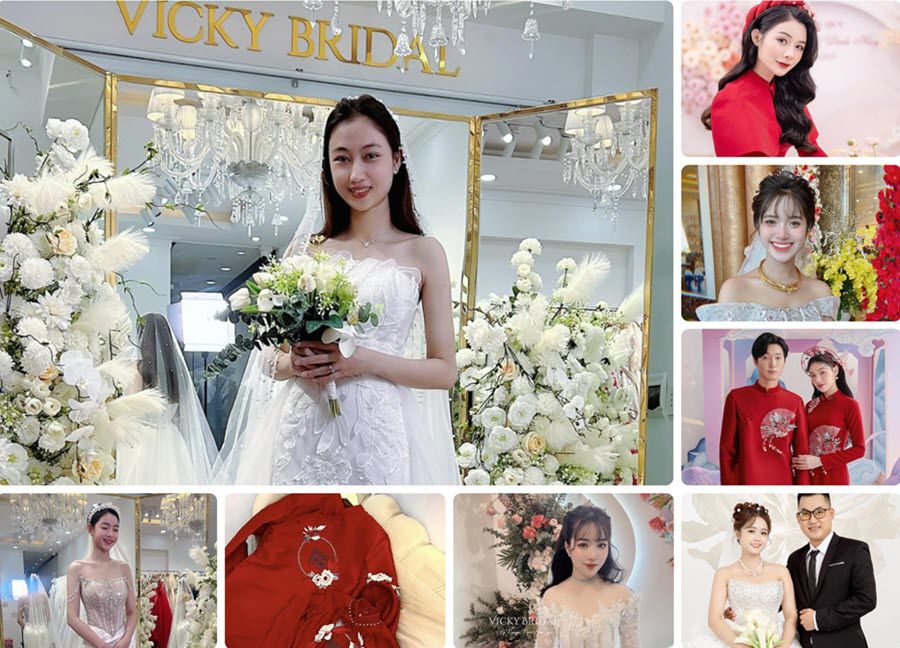 Các trang phục cưới tại tại Vicky Lee Bridal Studio