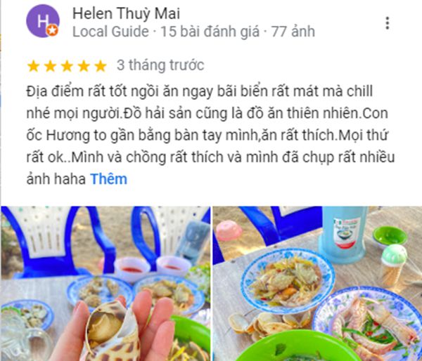 Một số nhận xét từ thực khách sau khi trải nghiệm tại nhà hàng hải sản Sơn Ca