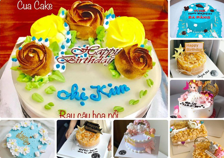 Những mẫu bánh kem tại Tiệm bánh Cua Cake - Phan Rang