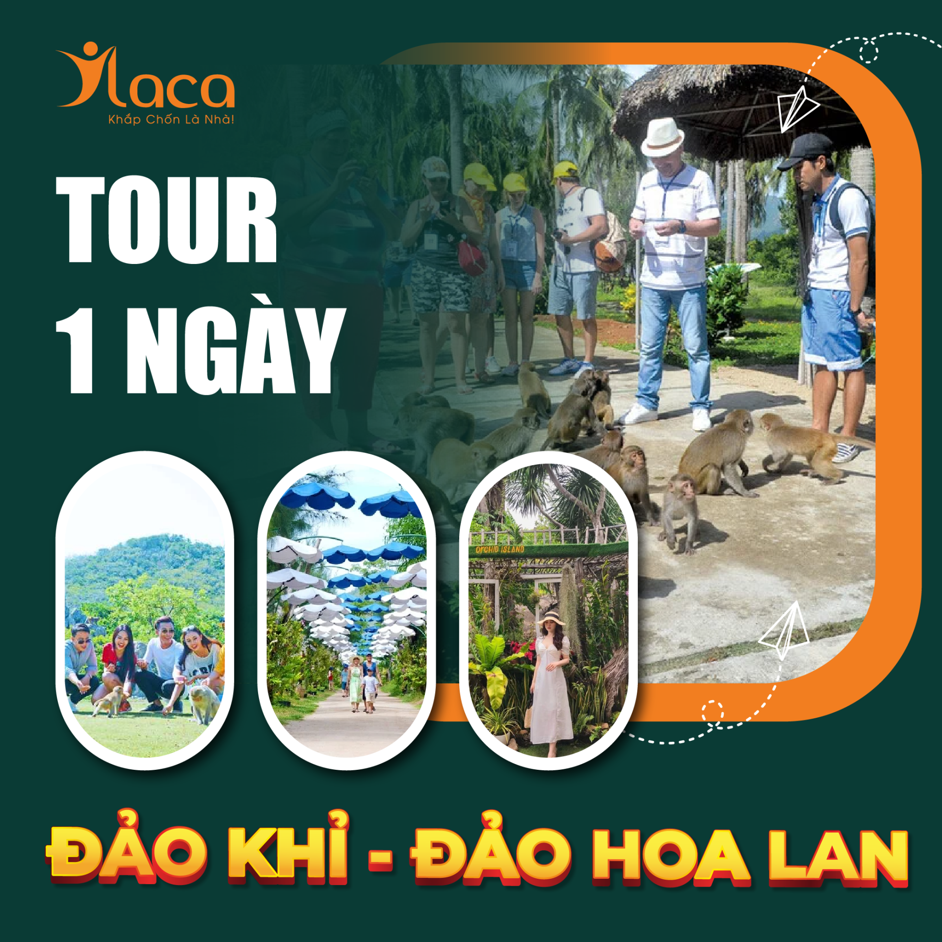 Tour Đảo Khỉ – Đảo Hoa Lan Nha Trang 1 Ngày Chất Lượng