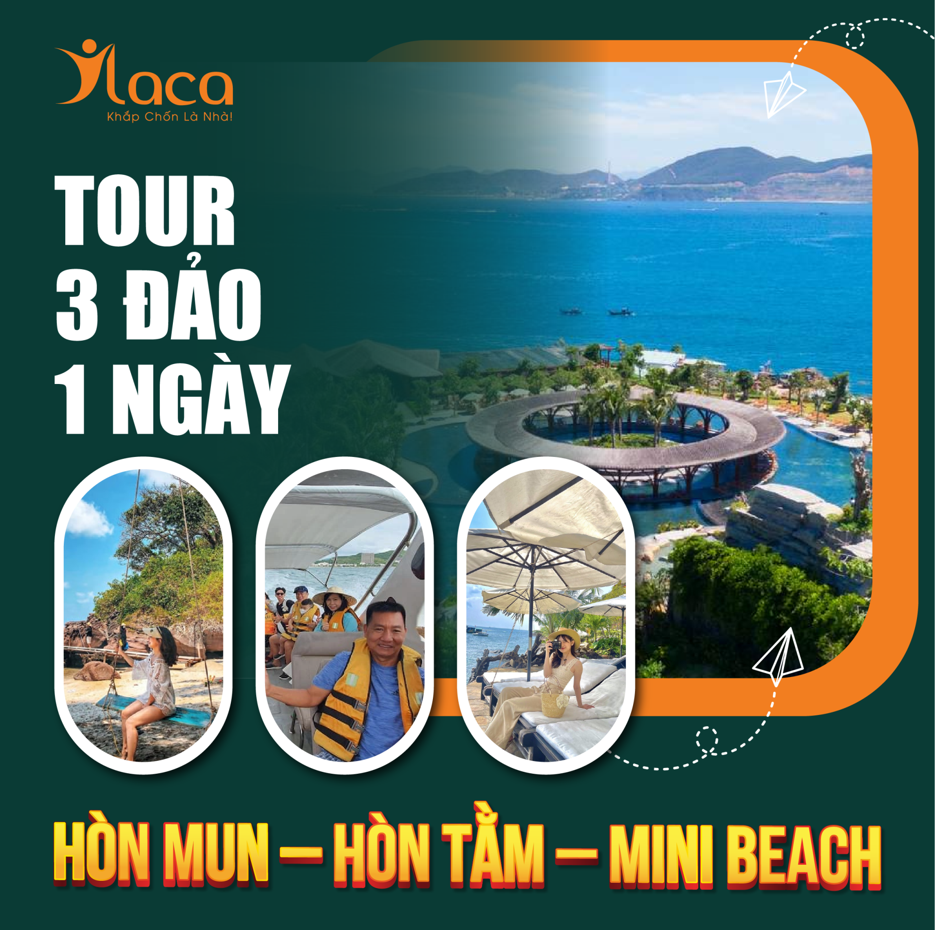 TOUR NHA TRANG 1 NGÀY: 3 ĐẢO HÒN MUN – HÒN TẰM – MINI BEACH