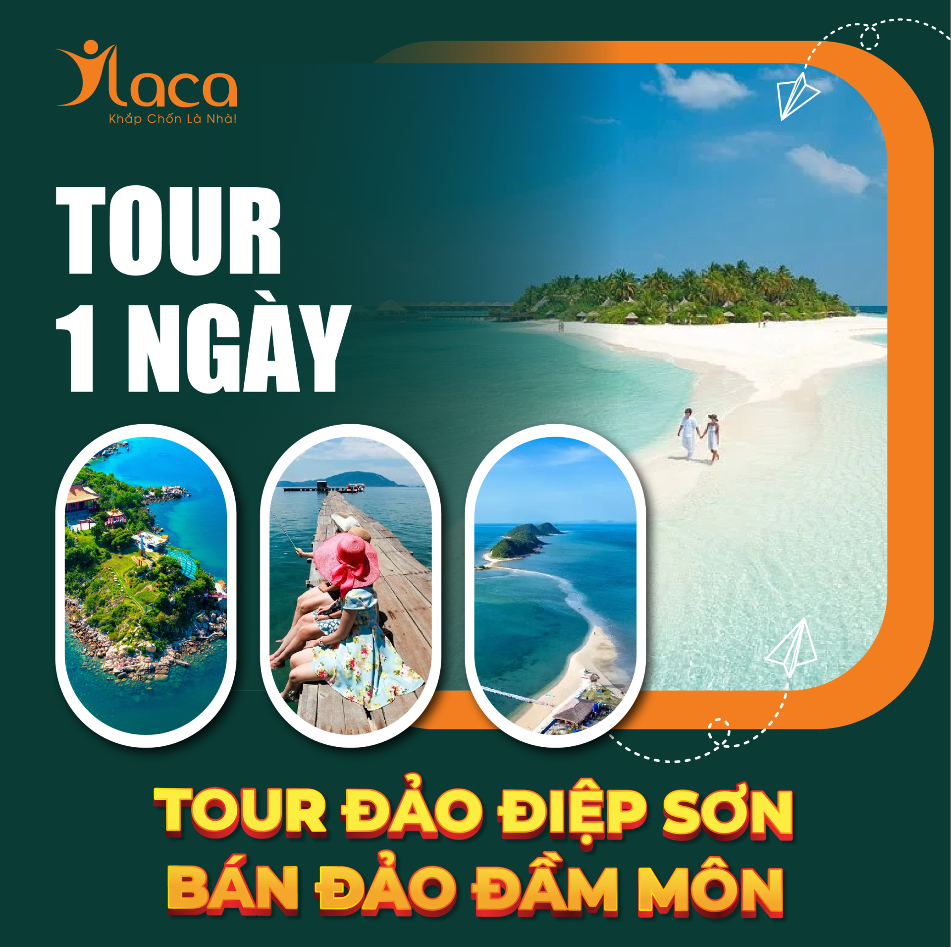 TOUR NHA TRANG 1 NGÀY: TOUR ĐẢO ĐIỆP SƠN – BÁN ĐẢO ĐẦM MÔN