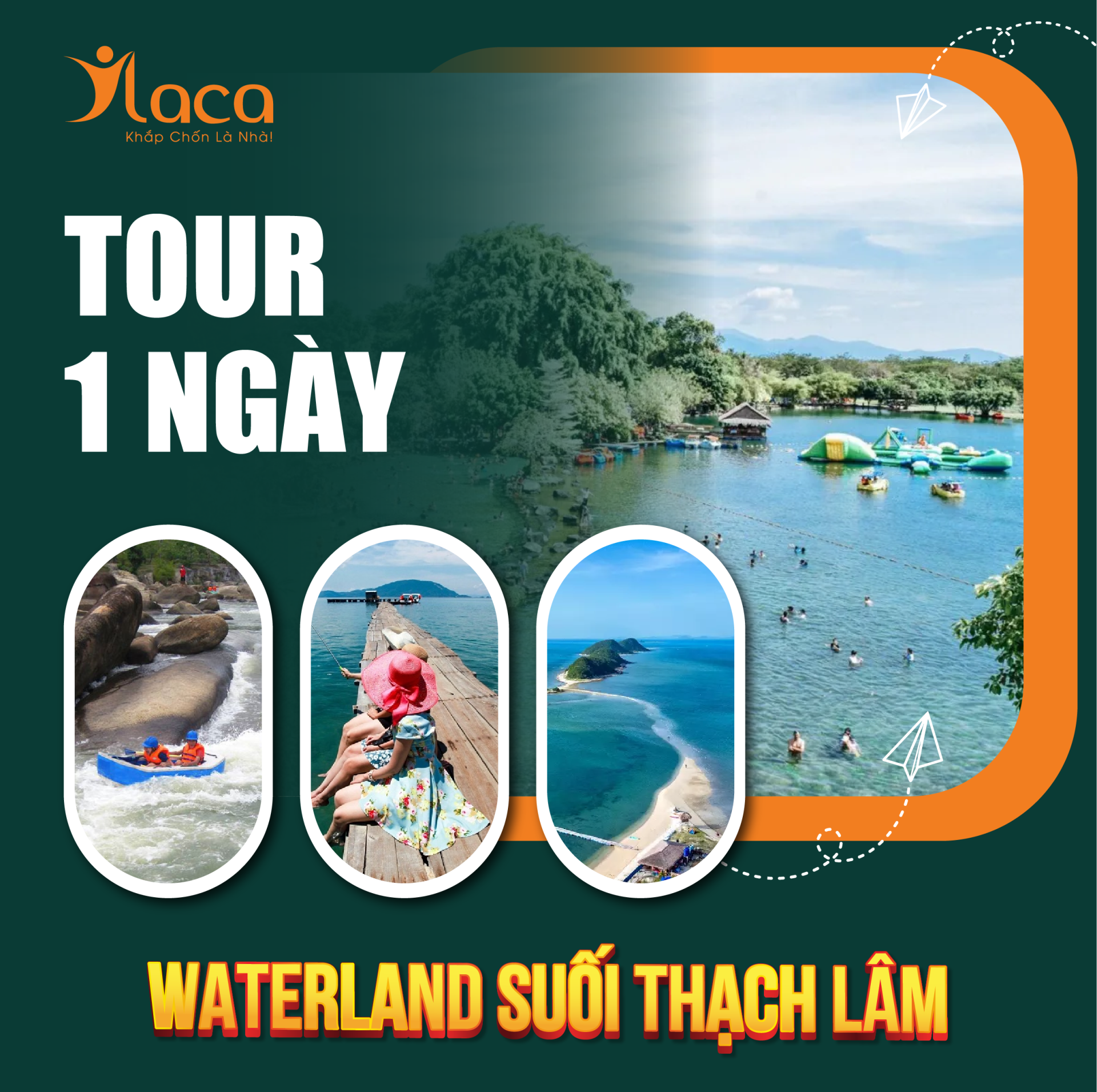 TOUR NHA TRANG 1 NGÀY: TOUR WATERLAND SUỐI THẠCH LÂM