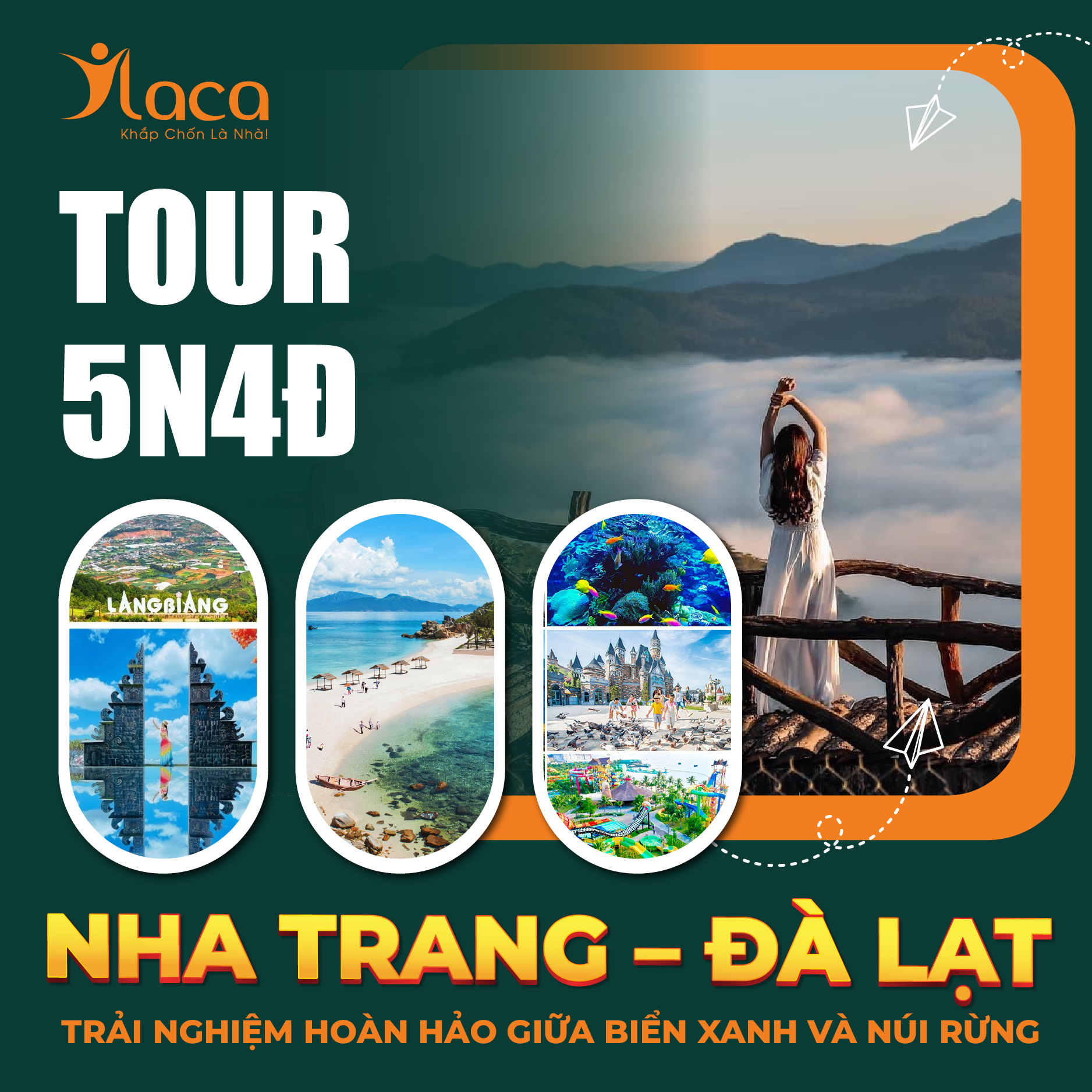 Tour Du Lịch Nha Trang – Đà Lạt 5 Ngày 4 Đêm: Trải Nghiệm Hoàn Hảo Giữa Biển Xanh và Núi Rừng