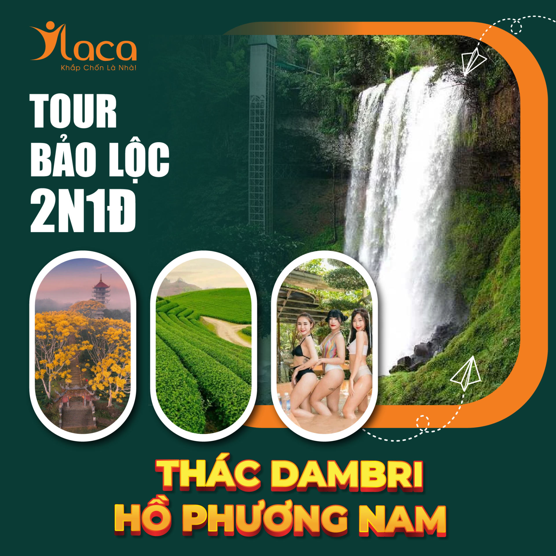 Du lịch Bảo Lộc 2N1Đ – THÁC DAMBRI -HỒ PHƯƠNG NAM