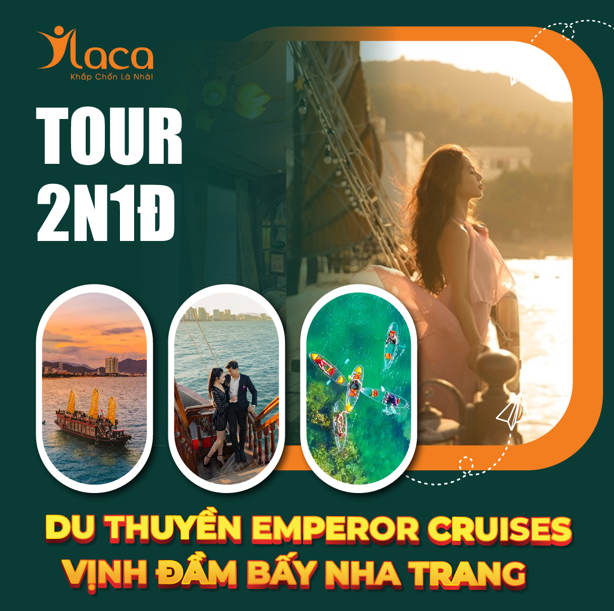 TOUR DU THUYỀN EMPEROR CRUISES – VỊNH ĐẦM BẤY NHA TRANG 2 N1Đ