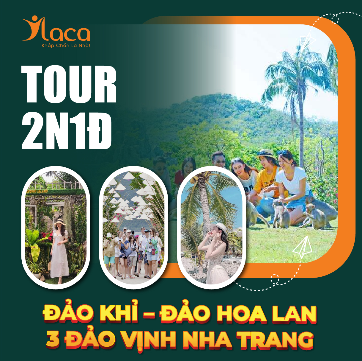 TOUR ĐẢO KHỈ – ĐẢO HOA LAN – 3 ĐẢO VỊNH NHA TRANG 2 NGÀY 1 ĐÊM