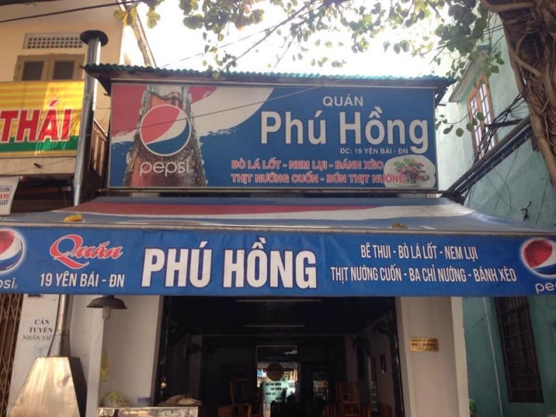  Quán bún thịt nướng Phú Hồng