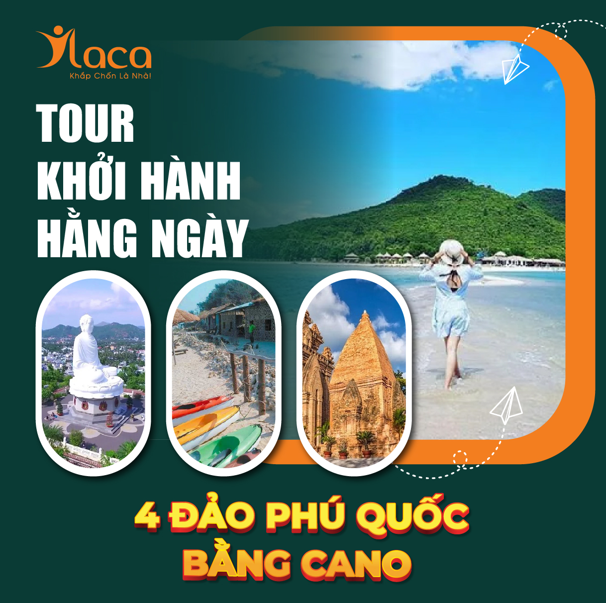 Tour 4 Đảo Phú Quốc Bằng Cano Khởi Hành Hằng Ngày