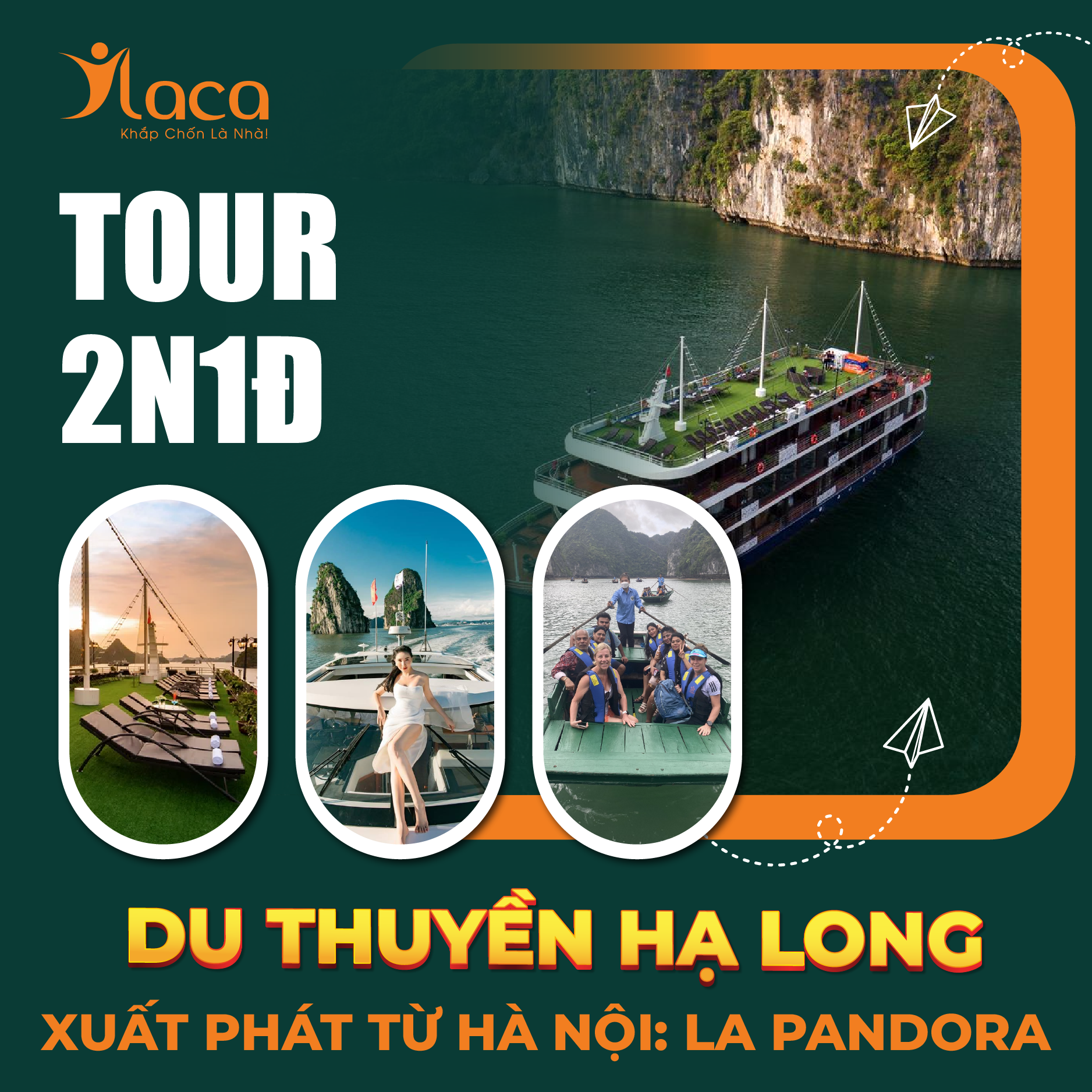 Tour Du Thuyền Hạ Long 2 Ngày 1 Đêm Xuất Phát Từ Hà Nội: La Pandora