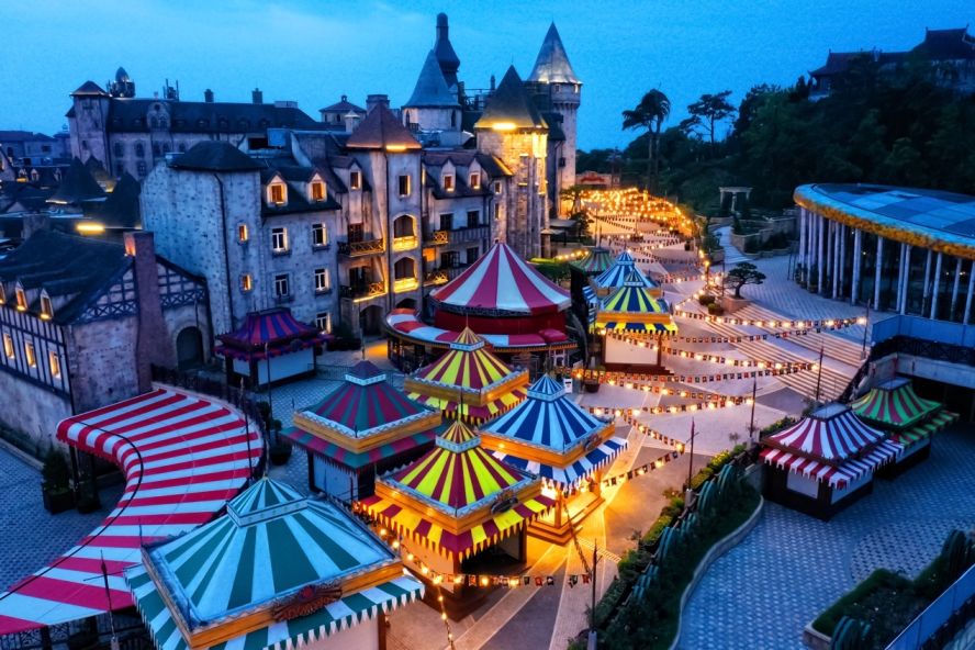 Phá đảo khu vui chơi Fantasy Park Bà Nà Hills