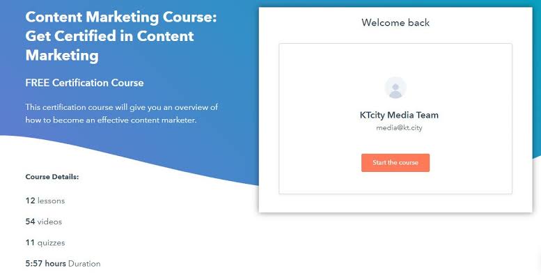 Khóa học What Content Marketing is and How to Do It của HubSpot